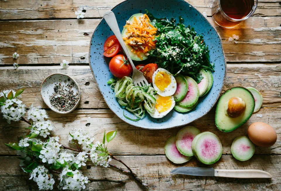Assiette healthy et santé